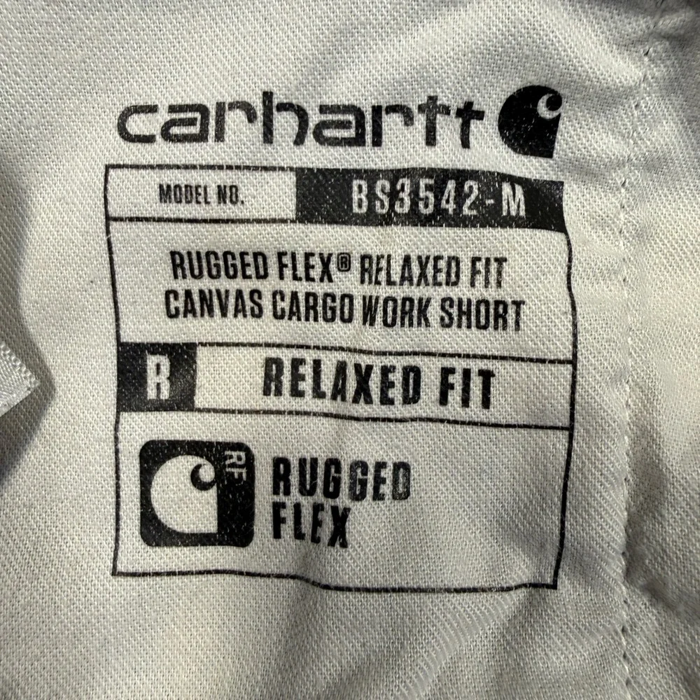 Carhartt Mens Rugged Flex Relaxed‎ Fit Canvas Cargo Work Short Bluestone Mens 44